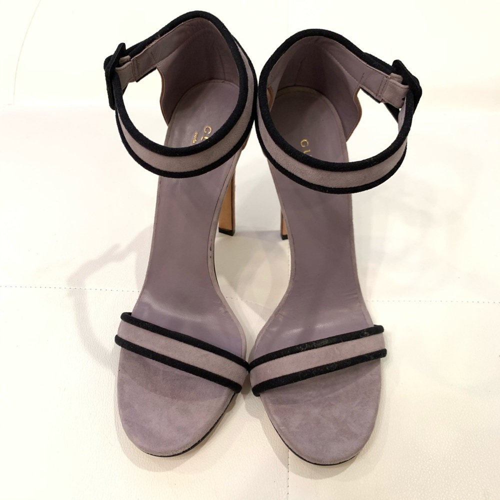 GUCCI Two-Tone Suede Heels Sz 40.5 - Picture 2 of 5